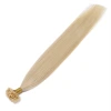 European and American white U-shaped hair extension 613# real person long straight hair traceless hair extension bundle Nano hair extension nail hair UTip details Picture